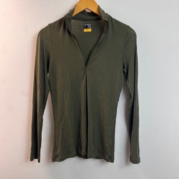 Icebreaker Merino 175 Everyday Long Sleeve 1/2 Zip Thermal Top Baselayer Medium - Picture 1 of 5